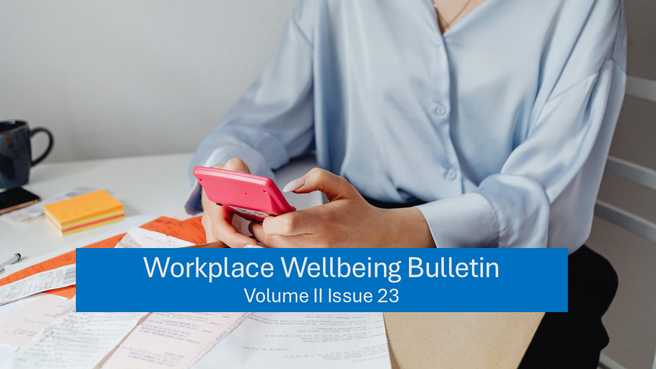 Workplace Wellbeing Bulletin 2023, issue 23, physical wellbeing, emotional wellbeing, occupational wellbeing, social wellbeing, financial wellbeing, spiritual wellbeing, fire breaks out in Pune’s Marigold IT Park , Anxiety, business leaders, workplace, employees not working from office , return to office, financial anxiety is affecting your workforce ,Gen Z ‘more spiritual’ than Millennials