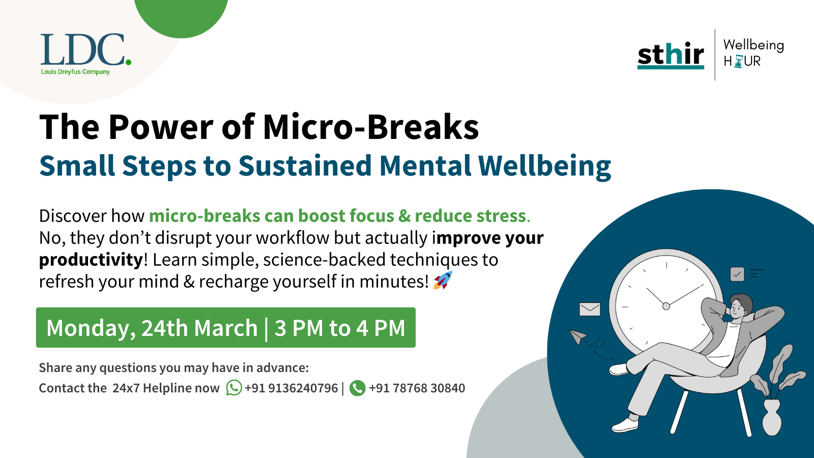 The Power of Micro-Breaks, wellbeing hour, employee mental health