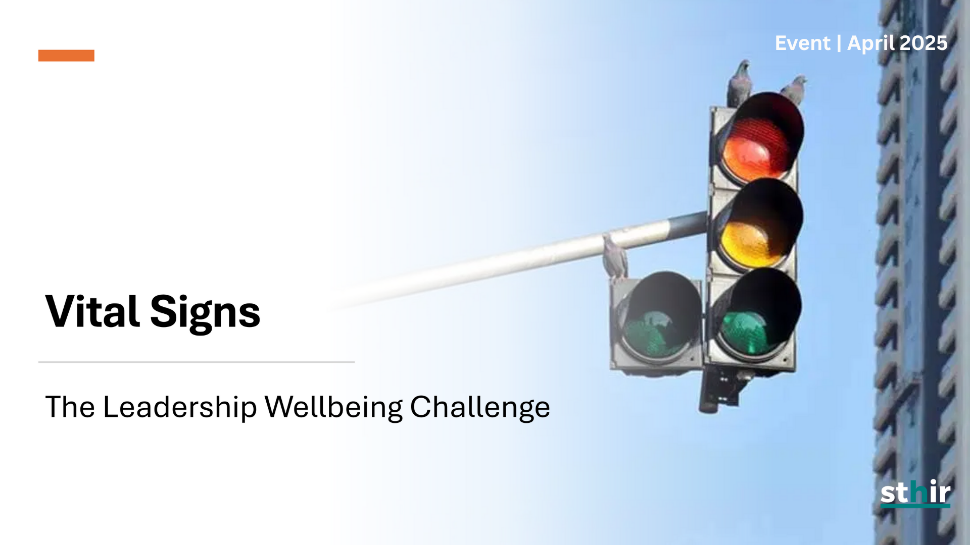 Vital Signs: The Leadership Wellbeing Challenge, employee engagement workshop