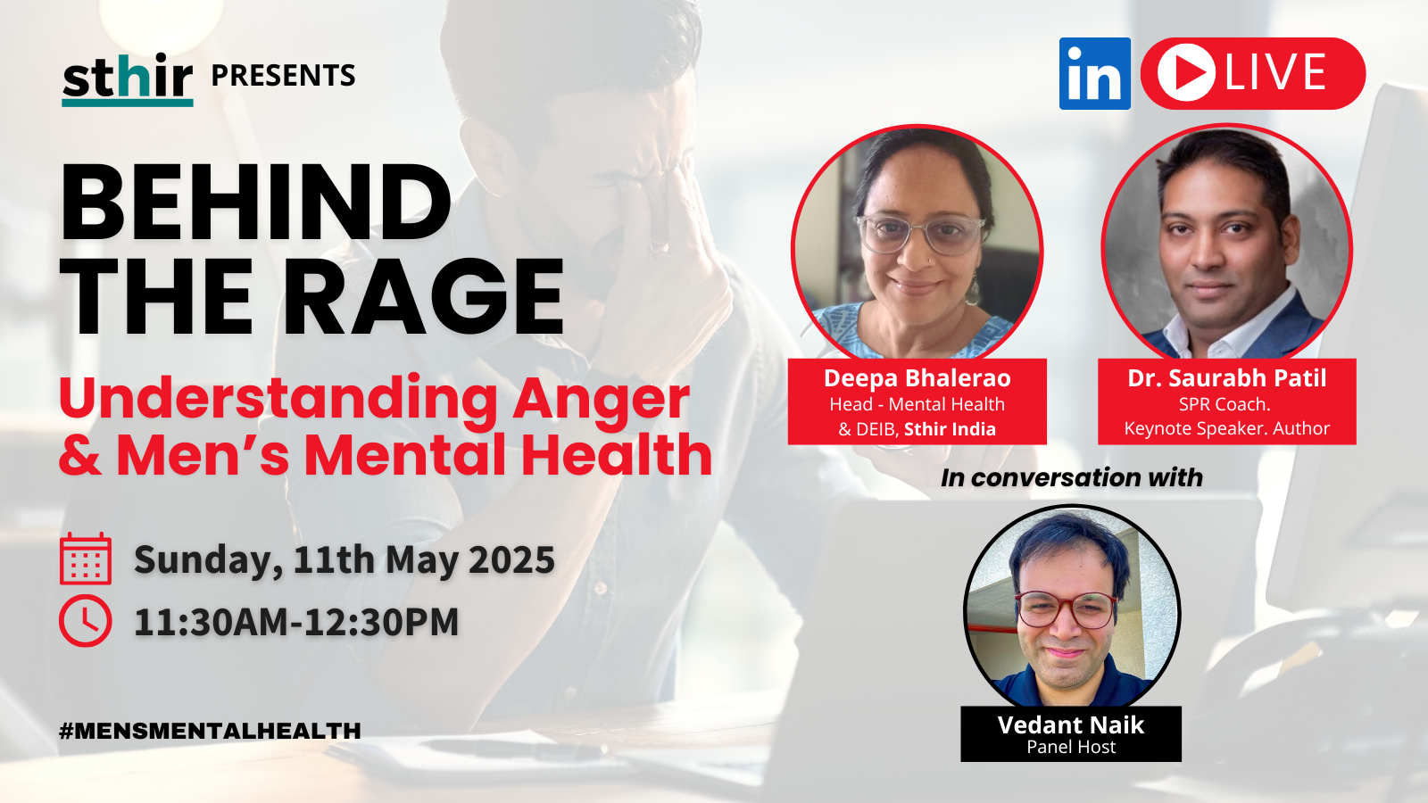 Behind the Rage - Understanding Anger & Men’s Mental Health, men, mental health, employee wellbeing
